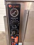 Groen INTEK control panel with temperature gauge, hold temp dial, timer dial and indicator lights