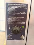 Operating instructions and air venting plate with temperature dial and green indicator on the Cleveland kettle