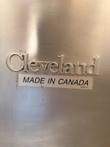 Embossed Cleveland name and Made in Canada label on the steam kettle