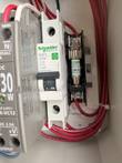 Schneider Multi 9 2 amp breaker and Littelfuse CCMR 3 amp fuse holder inside the control enclosure