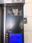 Lang oven control panel with vent grille, Asset ID 11223 label and the Sample Program display