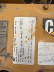 Caterpillar engine data plate: model 3126, serial 7AS50373, 190 hp, 142.0 kW