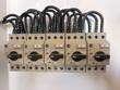 Five Allen-Bradley motor circuit protectors labeled MP1 to MP5, with black wiring loops above