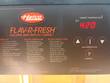 Hatco Flav-R-Fresh control panel with H2O on the digital display, temperature and humidity buttons and instructions