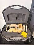 David White DWT-10 theodolite in open black hard case with yellow rain cover