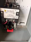 Square D NEMA Size 0 contactor 8536SB01 with a red retainer