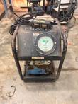 Hydratight RSL14 hydraulic torque wrench pump on a steel frame, pressure gauge, hand pendant and blue reservoir