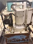 Sweeney pump motor, valve block and worn blue oil reservoir