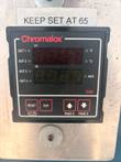 Chromalox 2104 temperature controller with a Keep Set at 65 label above the display and four buttons