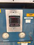 Chromalox 2104 controller above high and low pressure gauges, with 3-phase 480 volt 30 amp labels