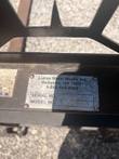Lucas Metal Works data plate on a pallet fork frame, serial number 436, Ochelata, OK
