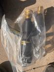 Hydro-Chem HCHG-ARFF nozzle in a clear bag with brass quick-connect couplers and a Flush ring
