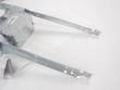 Galvanized steel Halo recessed light mounting frame, two long mounting bars and a junction box