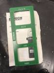 Green Extech loop resistance verification plate with 0.47, 0.5, 10 and 100 ohm openings over the manual