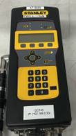 Front of the Stanley CELL-04 controller: LCD, soft keys, number pad and an IP address tag