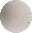 Top of a round white Enterasys access point with embossed logo and four LED holes