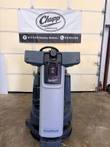 Front of Nilfisk Liberty SC60 autonomous scrubber with BrainOS sensor column, camera and SICK sensor