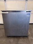 McCall F-6E stainless steel undercounter freezer, front view with door closed