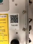 Scan Code QR label on the MSA 340 panel, next to the yellow error code sticker